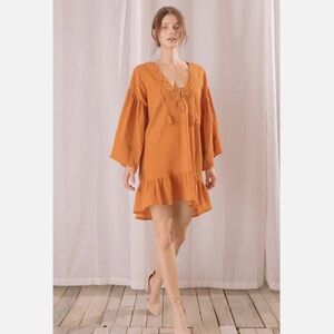 Storia Shift Dress Burnt Orange NWT